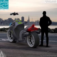طراحی مفهومی برای آینده در مسابقات A’ Design Award 2018 موتور سیکلت xBike2043