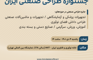 پوستر اختتامیه جشنواره طراحی صنعتی ایران